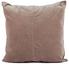 Dusty pink cotton velvet cushion cover with a concealed back zip, 50 x 50 cm, inner sold separately