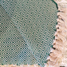 Reversible Cotton Throw, full product view, from the Inside Living Singapore homeware collection.