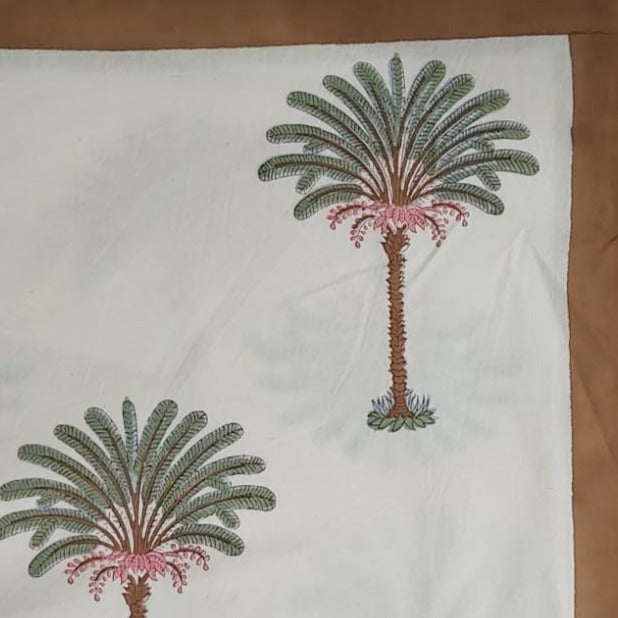 Block Print Tablecloth 180 x 300 cm, alternative angle - buy homeware, tableware and interior accessories at Inside Living
