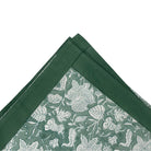 Block Print Tablecloth Floral Teal from Inside Living Singapore, tablecloths. Shown alternative angle.