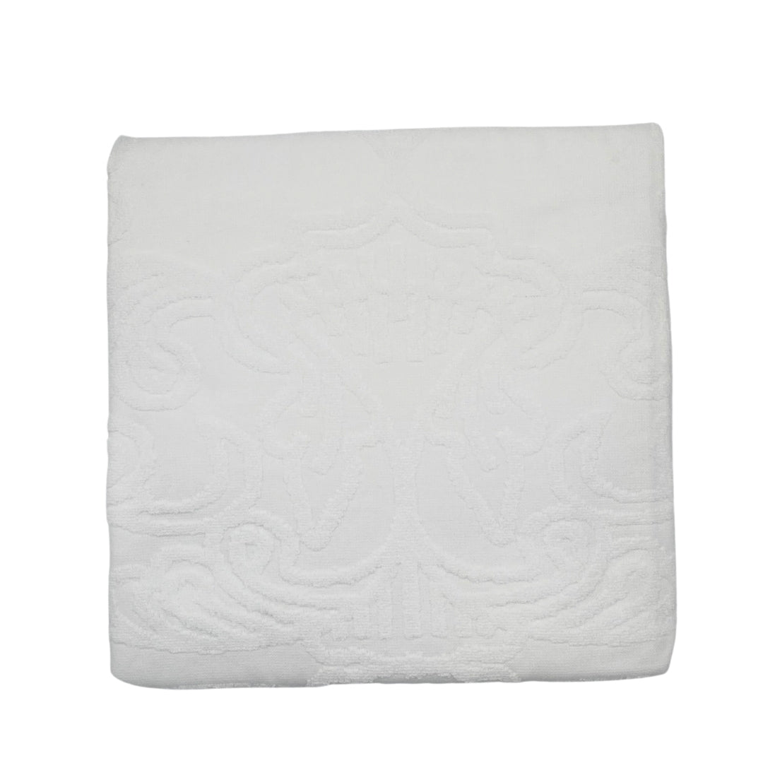 Bô Towel White, part of the Towels collection at Inside Living Singapore, detail of the design.