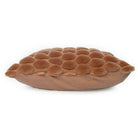 Egg Velvet Cushion Copper, part of the Chair & Sofa Cushions collection at Inside Living Singapore, detail of the design.