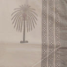 Dohar King lightweight cotton summer blanket with traditional block-print design, from Inside Living Singapore Side view.