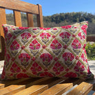 Suzani Linen Cushion Gulestaan, detail of the design at Inside Living Singapore.
