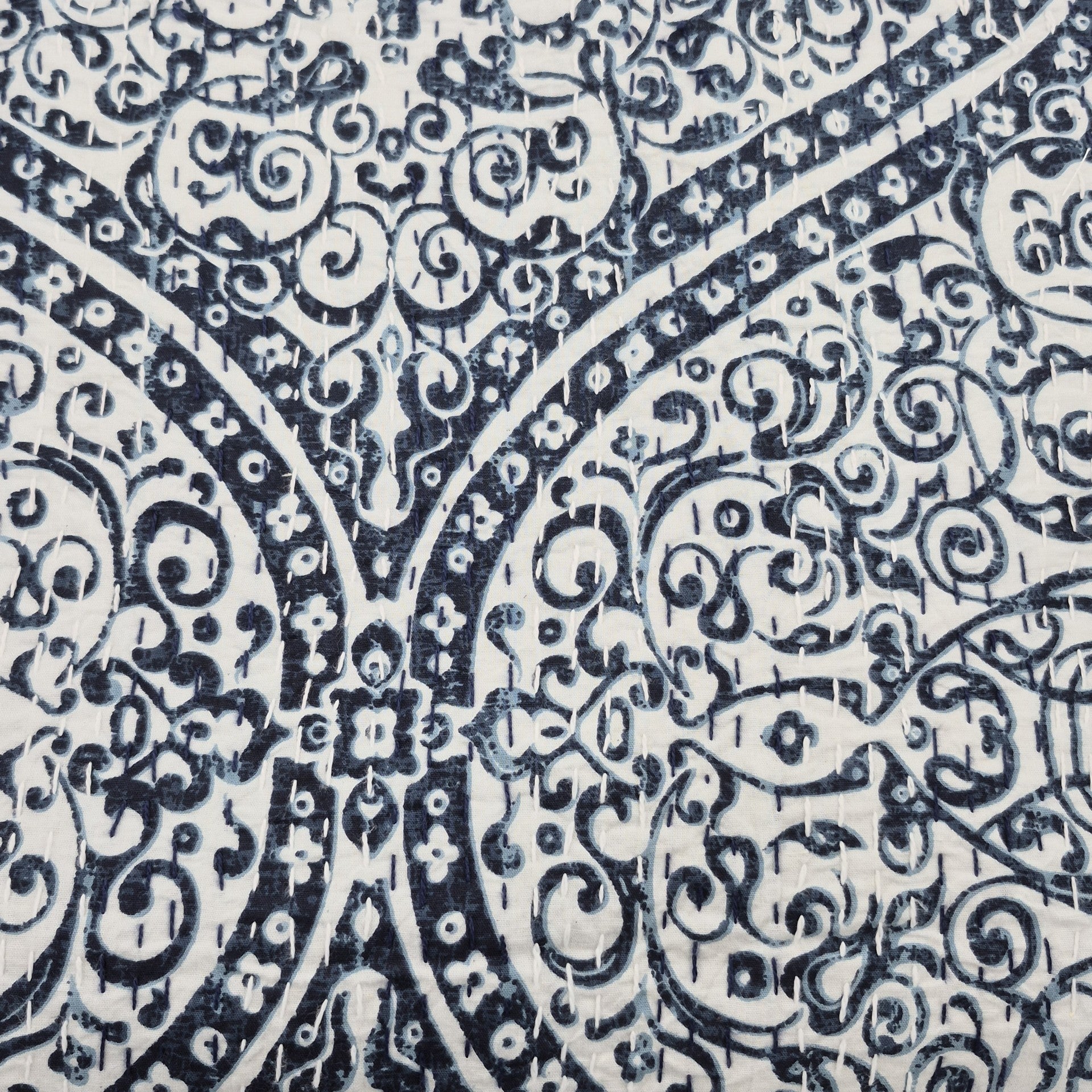 Kantha Bedspread/Throw Indigo, Inside Living Singapore homeware and lifestyle collection, view 2.