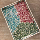 Mother of Pearl Tray from Inside Living Singapore. Shown styled in a home setting.