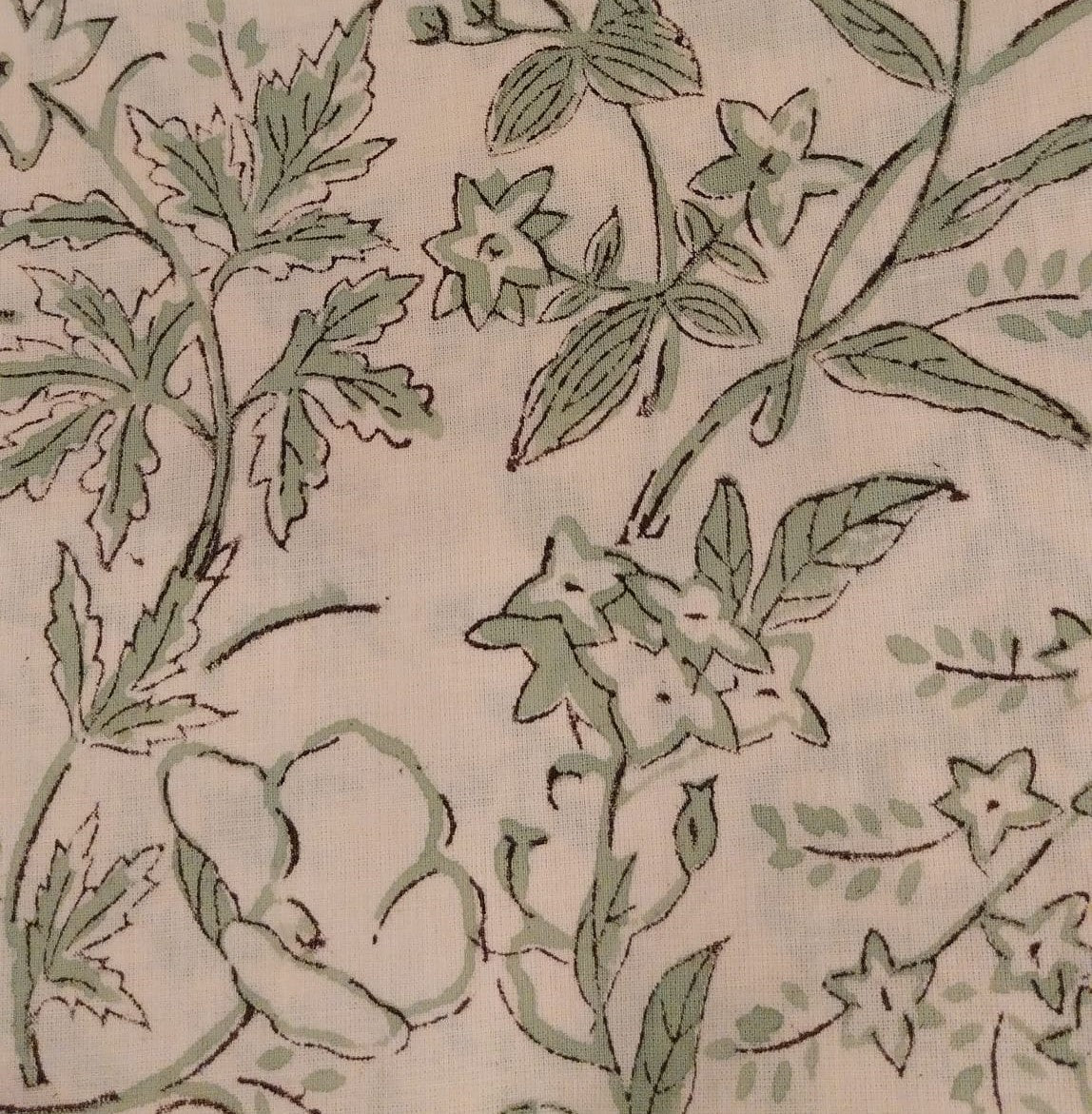 Block Print Napkin Assorted Set of 2 from Inside Living Singapore, cotton napkins. Shown in use.