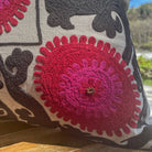 Suzani Linen Cushion Shiraz, styled in a home setting at Inside Living Singapore.