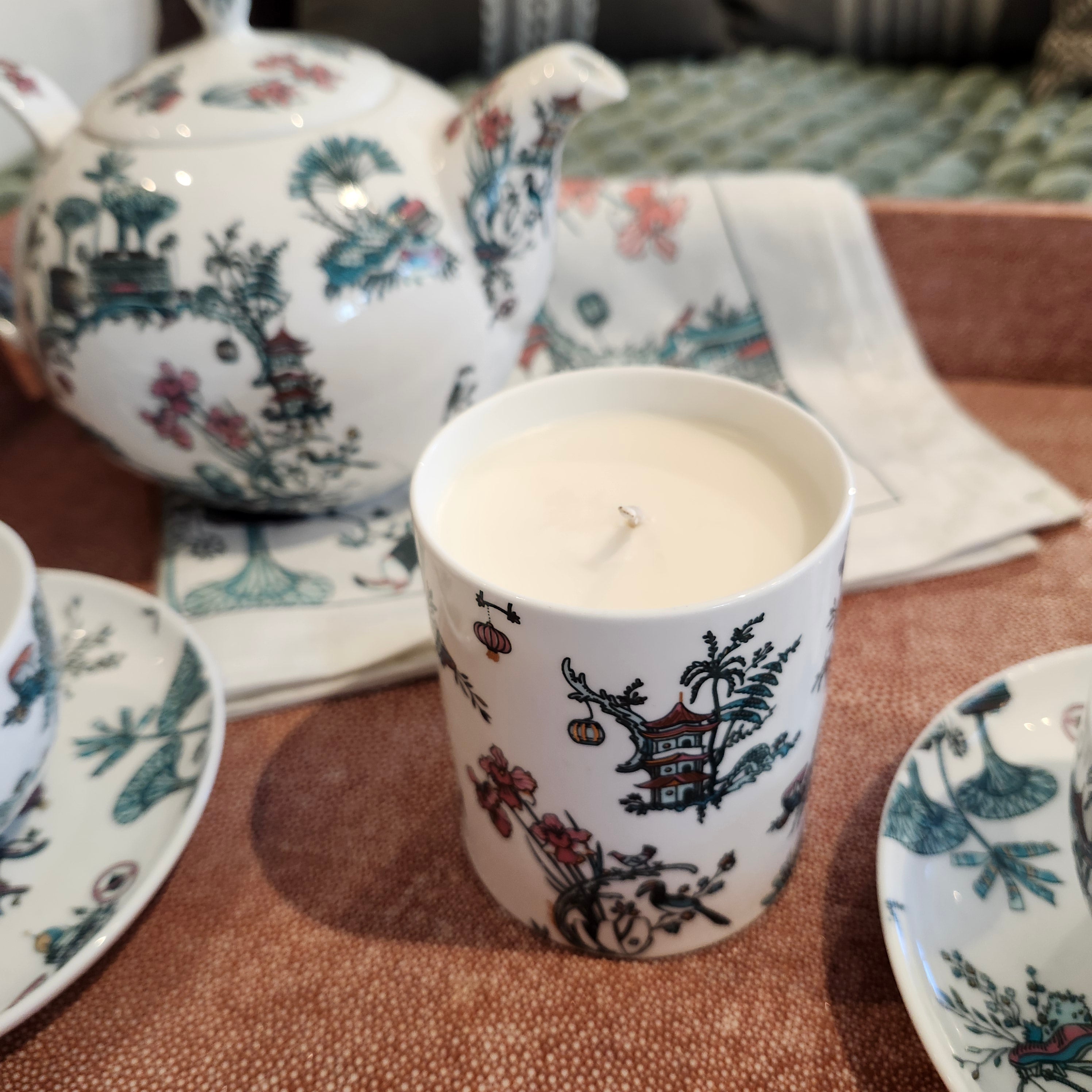 Singapore Toile Scented Candle from Inside Living Singapore, further view.