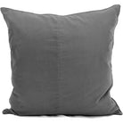 Grey cotton velvet cushion cover with a concealed back zip, 50 x 50 cm, inner sold separately