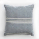 Duck egg Marseille cushion, decorative scatter cushion in soft duck egg blue with a Marseille design for sofa.