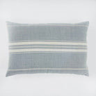 Duck egg Marseille cushion detail, patterned cushion in duck egg blue adding a calm accent to seating.