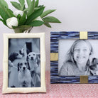 Buffalo Bone Frame Cream Curve, Photo Frames from Inside Living Singapore. Detail close-up view.