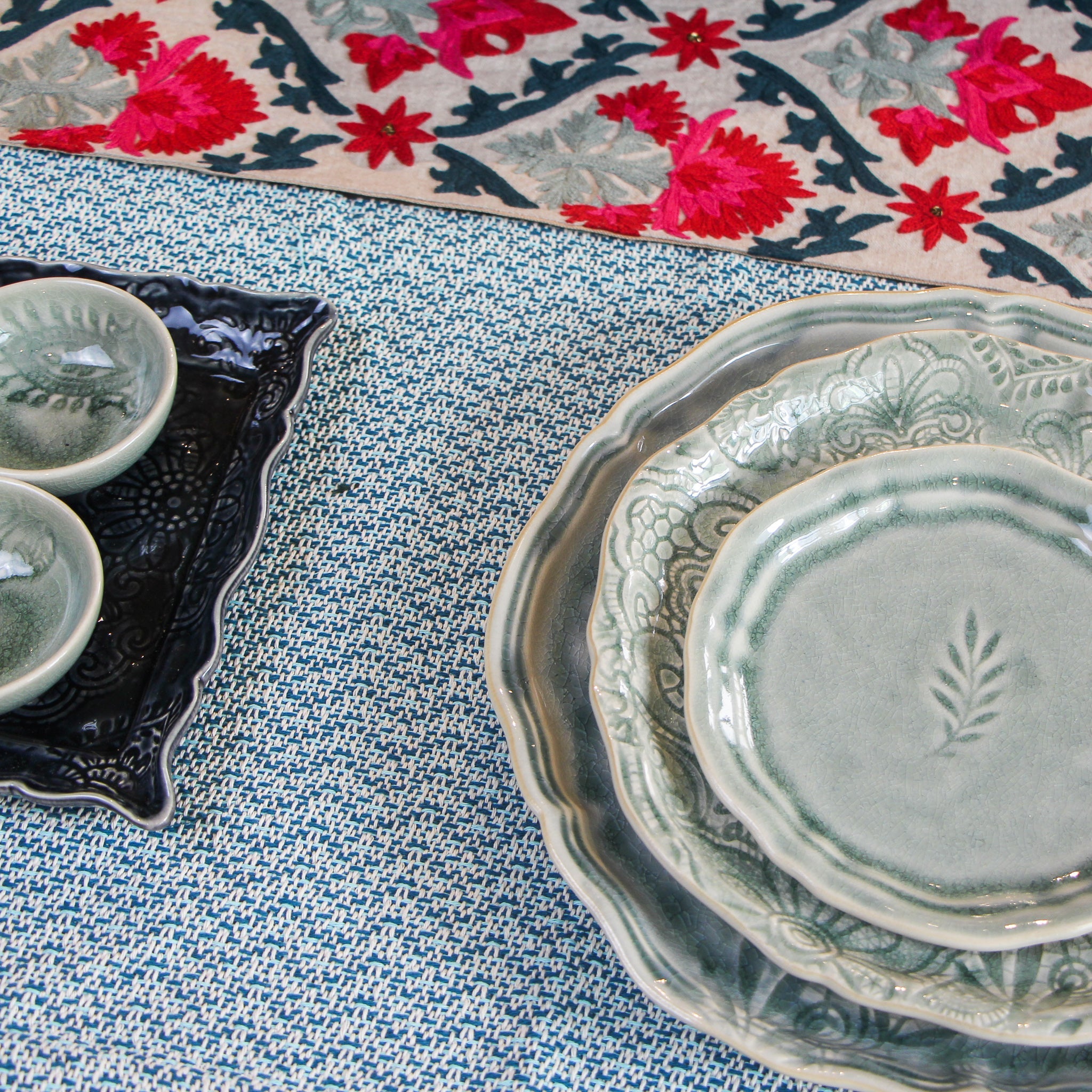 Amuse Bouche / Side Plate Antique from Inside Living Singapore. Shown front view.