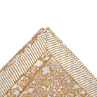 Block Print Tablecloth Rainforest Yellow, detail view, from the Inside Living Singapore homeware collection.