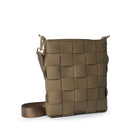 Braided strap bag in taupe, a handcrafted everyday shoulder bag, from Inside Living Singapore Side view.