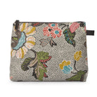 Cosmetic Bag Flower Linen Grey, Bath Accessories from Inside Living Singapore. Alternative angle.