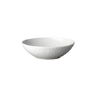 Ceramic serving bowl in white cracked glaze, 24 cm diameter, made in Portugal for salads, vegetables or fruit