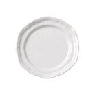 Ceramic dinner plate in white, 28 cm diameter, made in Portugal for everyday or festive dining