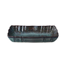 Large ceramic gratin dish in fig glaze, 35.5 x 23.5 x 6.5 cm, an oven-to-table dish for roasting