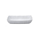 Large white ceramic gratin dish, 35.5 x 23.5 x 6.5 cm, an oven-to-table dish for roasting or serving