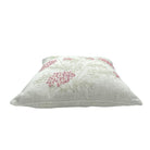 Linen Hand Embroidered Cherry Blossom Cushion from Inside Living Singapore. Shown front view.