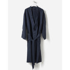 Beau Men's Linen Dressing Gown Navy - Citta Design, Inside Living Singapore