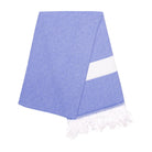 Multipurpose Turkish Towel in blue, a versatile cotton beach and bath towel from Inside Living Singapore.