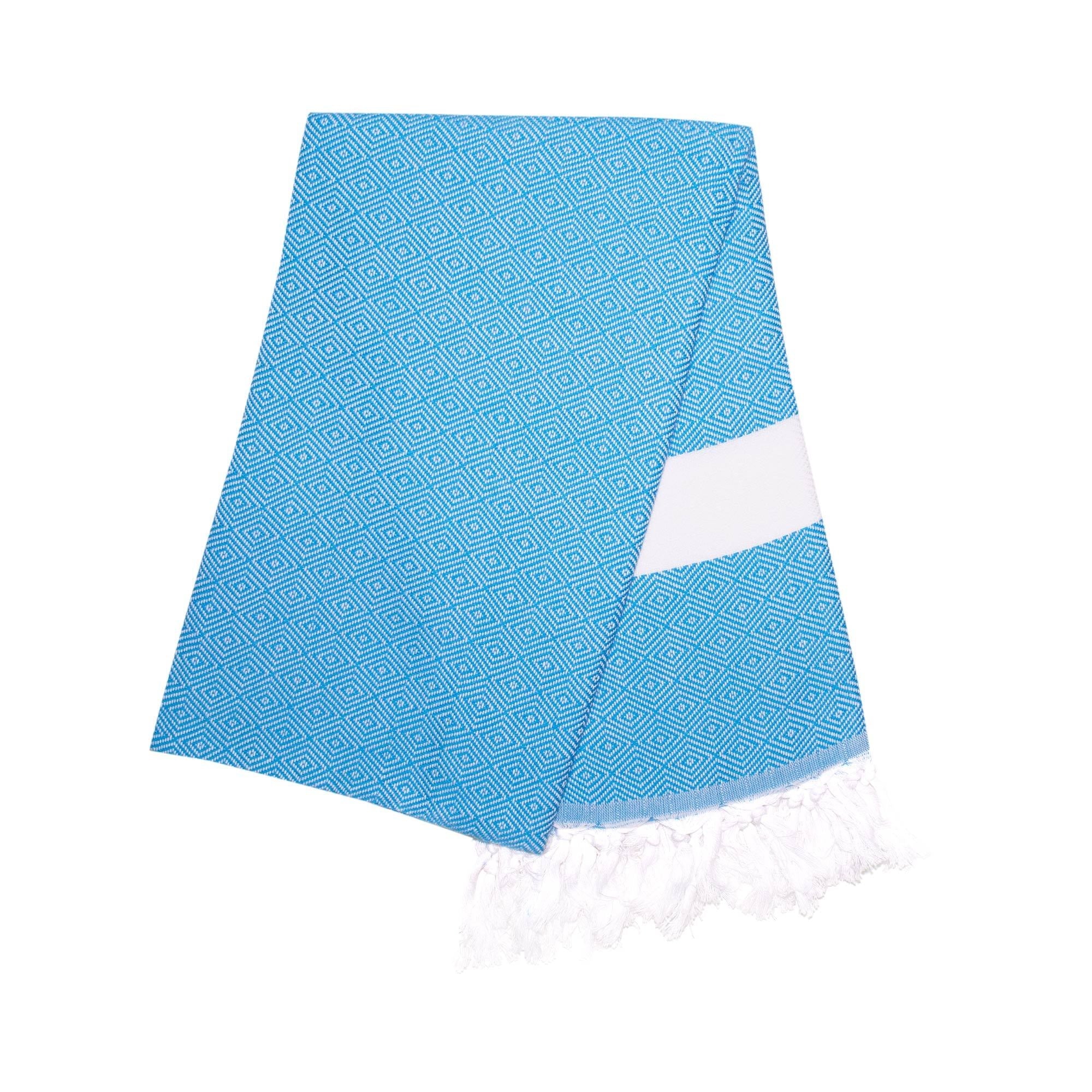 Multipurpose cotton Turkish towel, 180 x 100 cm, made in Turkey for beach, bath or throw