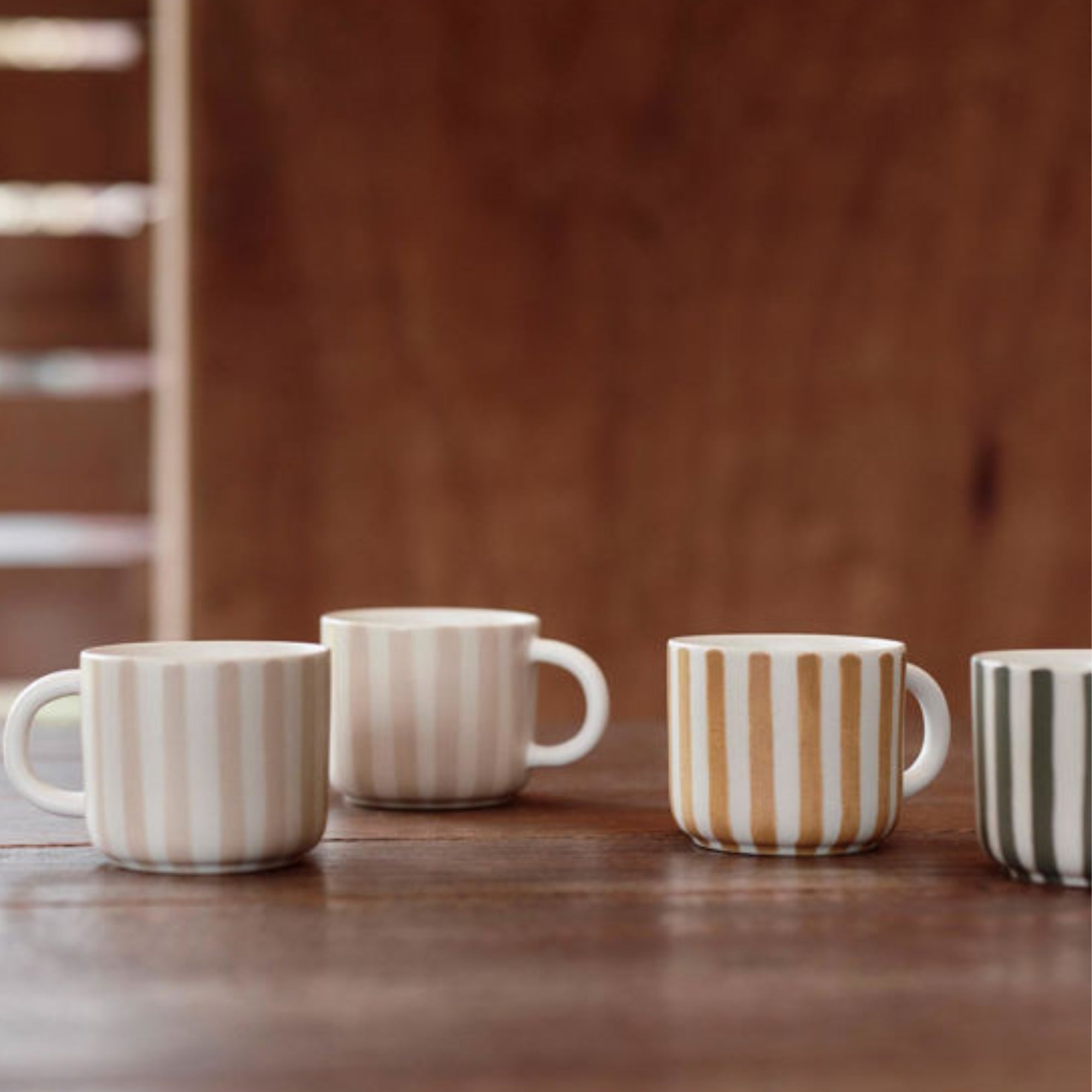 Latte stoneware coffee cup, 9 cm diameter and 7.5 cm high, handmade in Portugal, dishwasher safe