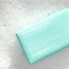 Peppermint oil body bar, 200g French triple-milled soap with olive oil and shea butter, energising and revitalising