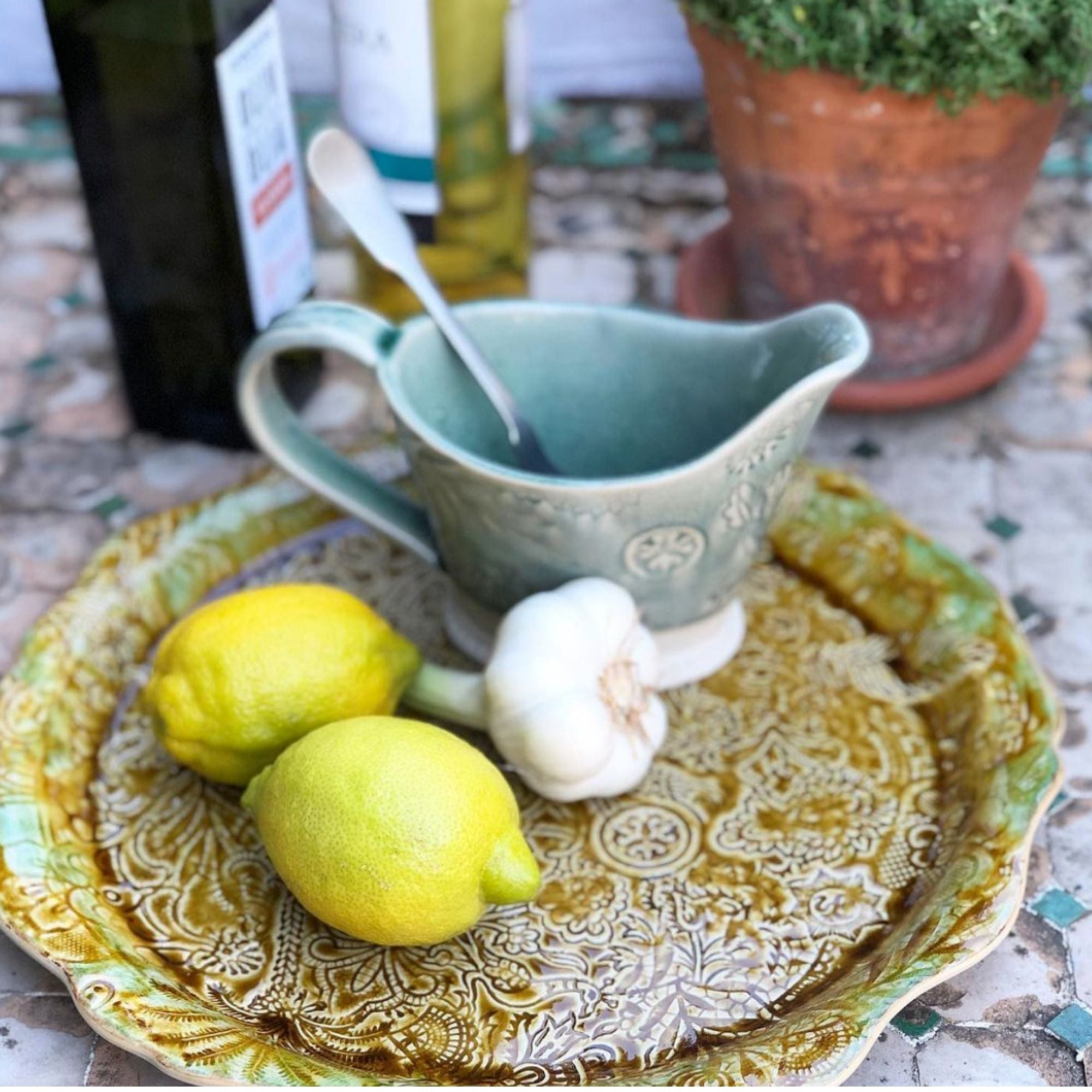 Pitcher/Jug Ceramic Antique, serving pitchers & carafes from Inside Living Singapore. Alternative angle shown.