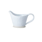 White ceramic pitcher or jug, 50cl capacity, for soups, sauces or cream, made in Portugal
