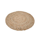 Round Natural Jute Placemat from Inside Living Singapore. Shown front view.