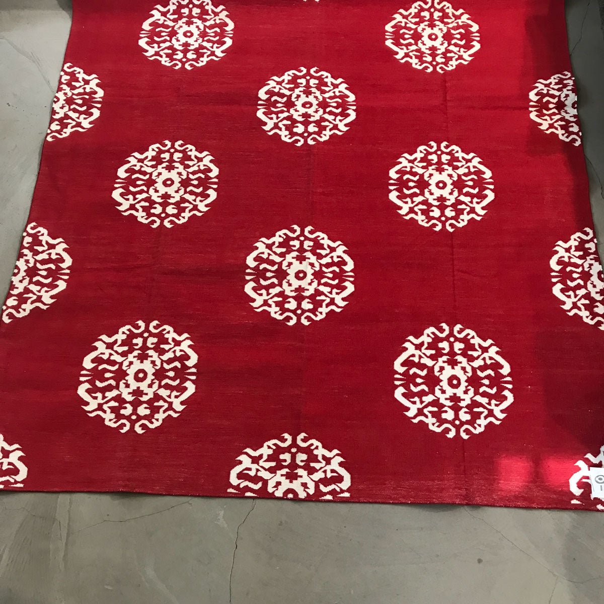 Rug Dhurry Red / Beige Mandala - INSIDE, Inside Living Singapore