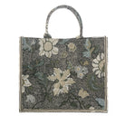Shopper Flower Linen Black, bag from Inside Living Singapore. Styled in a home setting.
