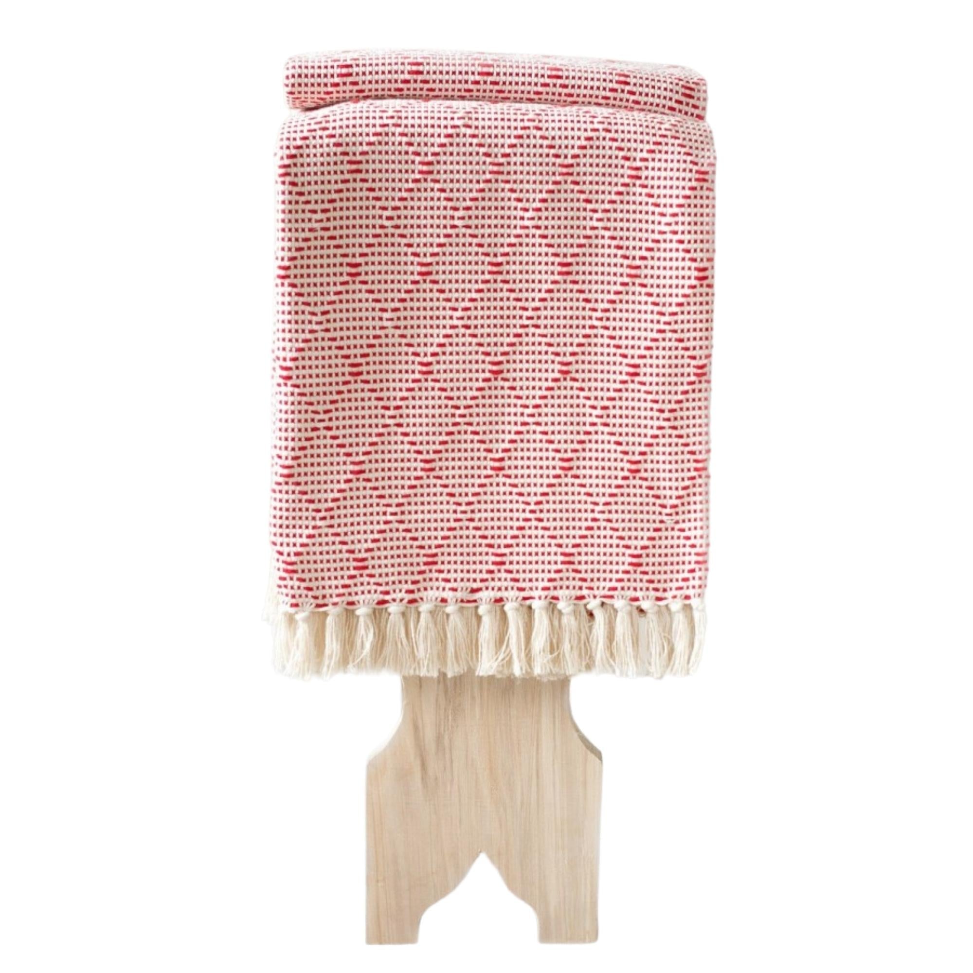 Cotton throw in a Portuguese mosaic pattern, 180 x 150 cm, soft, washable and made in Portugal