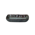 Small ceramic gratin dish in fig glaze, 35.5 x 23.5 x 6.5 cm, for roasting, baking or serving