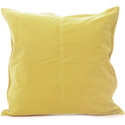 Cotton velvet cushion cover in lemon with concealed back zip, 50 x 50 cm, inner sold separately
